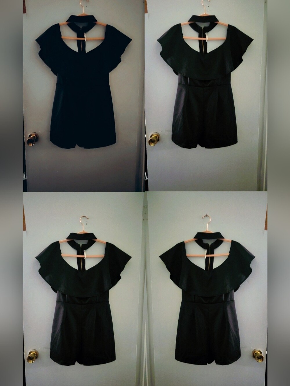 Love Nation Black Off-Shoulder Ruffle Romper - Picture 5 of 6